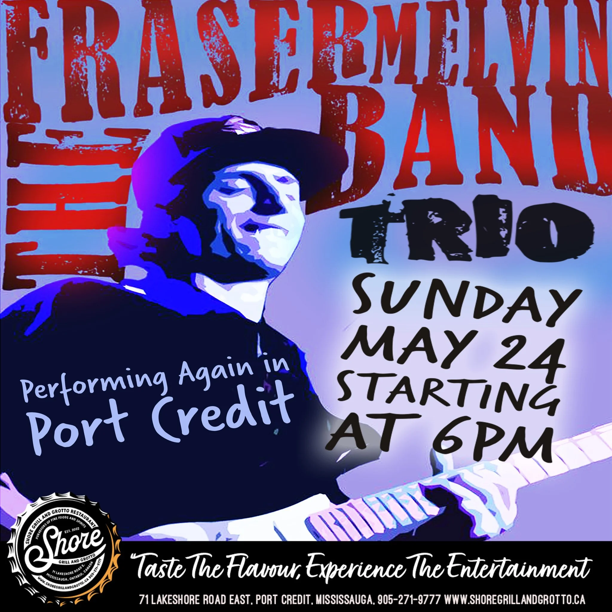 🎶 Join us this evening at Shore Grill and Grotto for an amazing night of live music with the super talented Fraser Melvin! 🎸🎤
The rain is finally over, the sun is out, and it&rsquo;s supposed to be a beautiful 17&deg; tonight &mdash; the perfect e