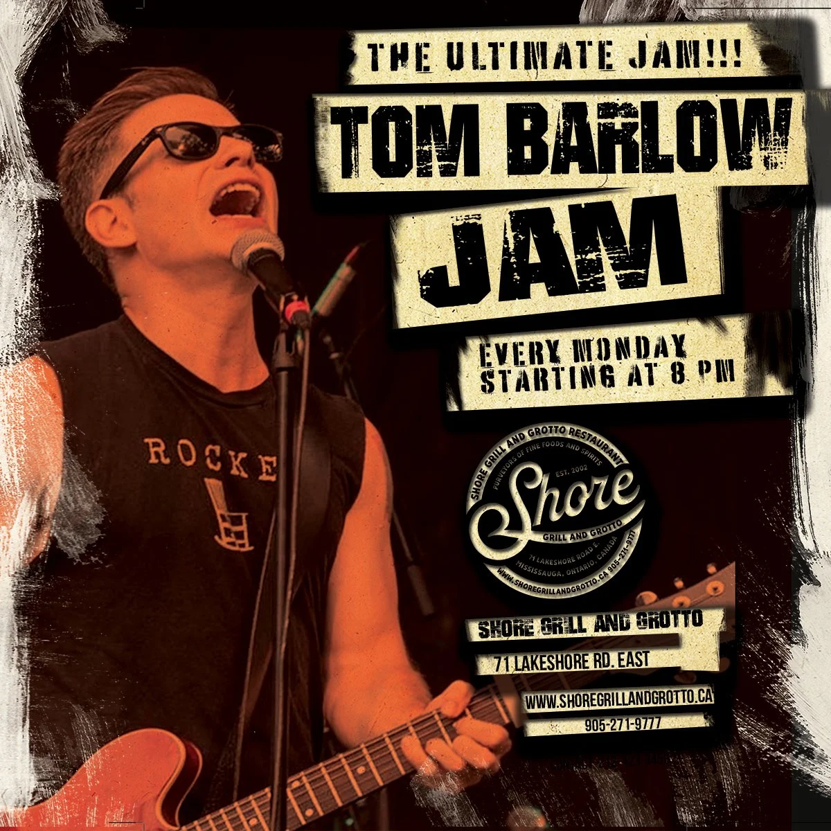 🎶 MONDAY NIGHT JAM ALERT! 🎶
Join us tonight at Shore Grill and Grotto for the legendary Tom Barlow Jam!!! 🎤
This isn&rsquo;t just any jam&hellip; it&rsquo;s THE best jam there is. Whether you&rsquo;re a seasoned performer or just ready to step up 