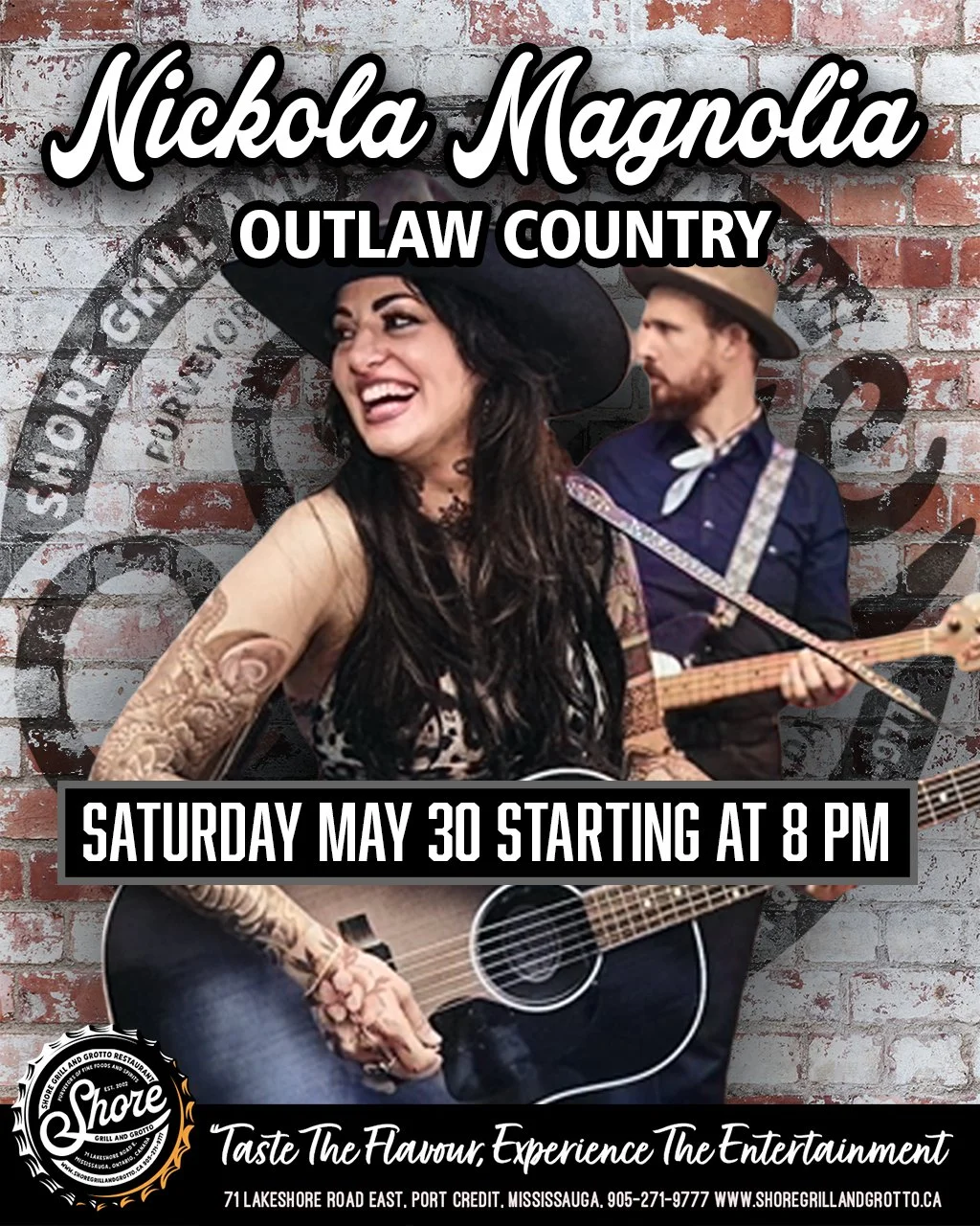 🎶🤠 Another beautiful evening is on the way, and we've got the perfect soundtrack for it!
Join us tonight at Shore Grill &amp; Grotto for an unforgettable night of live Country music featuring Nickola Magnolia on the Festival Stage! 🌅🎸
Enjoy great