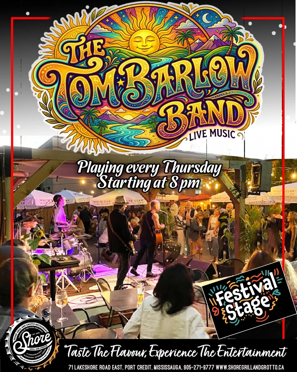 🎶 THURSDAYS ARE MADE FOR GREAT MUSIC, GREAT FOOD &amp; GREAT TIMES! 
Join us every Thursday this summer at Shore Grill and Grotto for an unforgettable night with The Tom Barlow Band! 🎸🎤
Bring your friends, grab a table, enjoy delicious food, refre