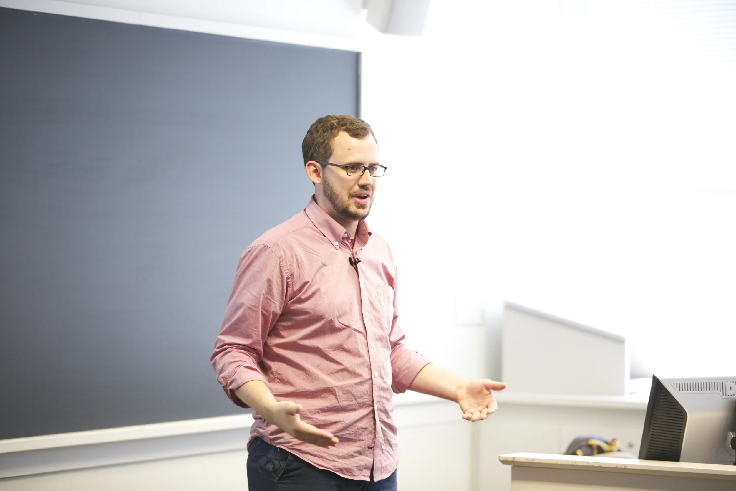 Speaking to the college students Philadelphia International Music Festival.