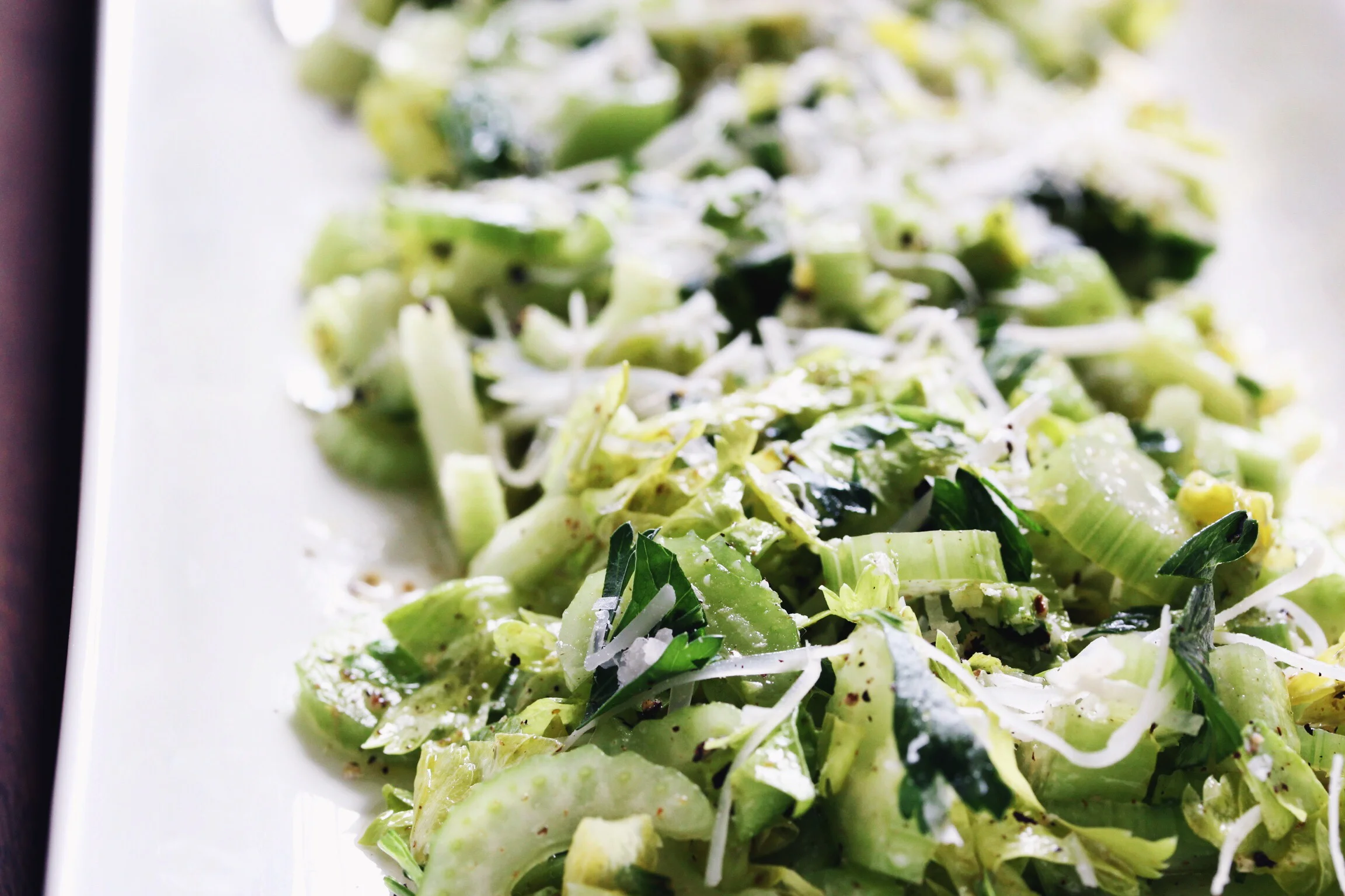 Lemony celery and parmesan salad