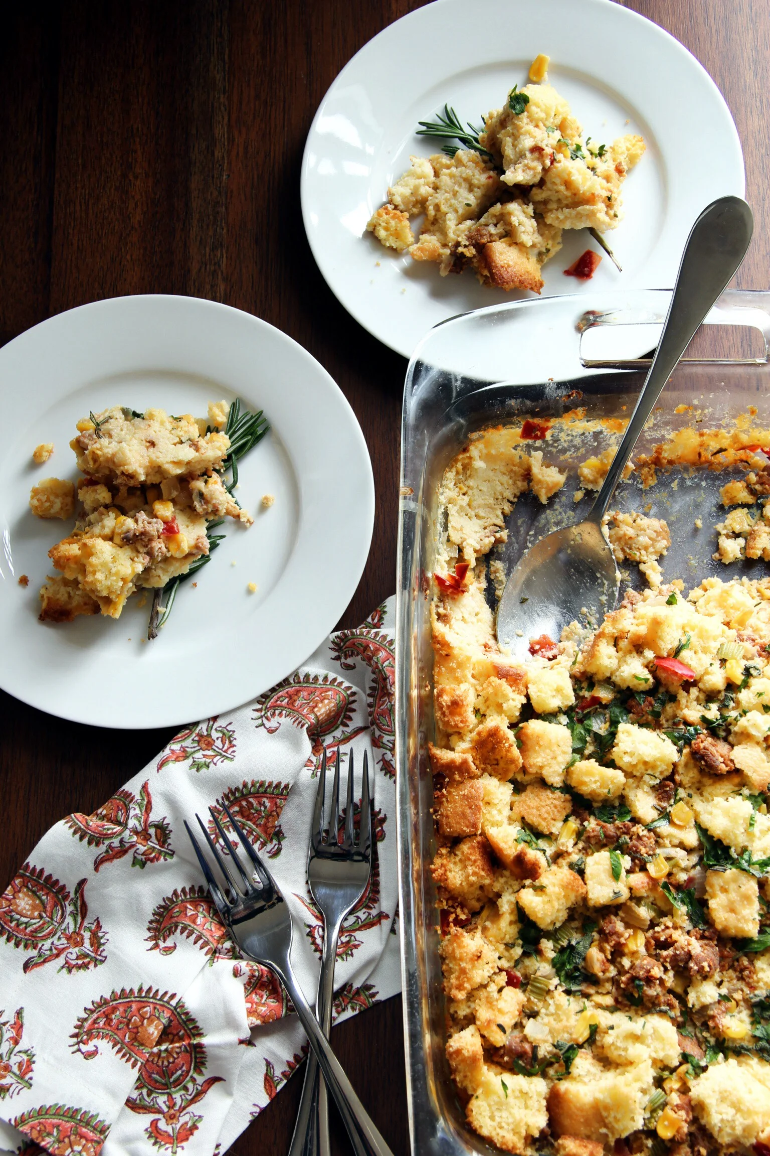 Cornbread and sausage stuffing