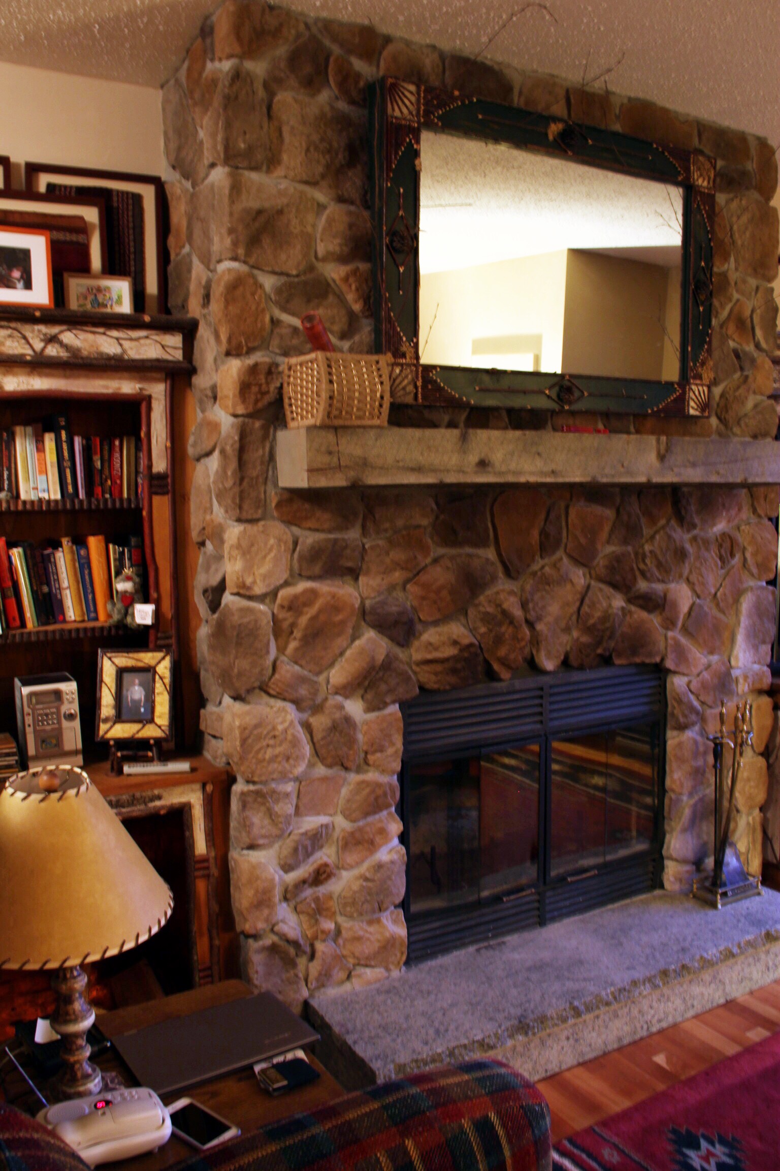 Our cozy fireplace - The Pastiche