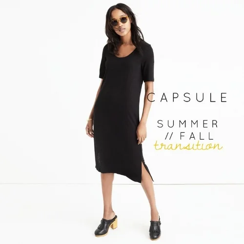 In the market for: transitional capsule pieces for summer to fall