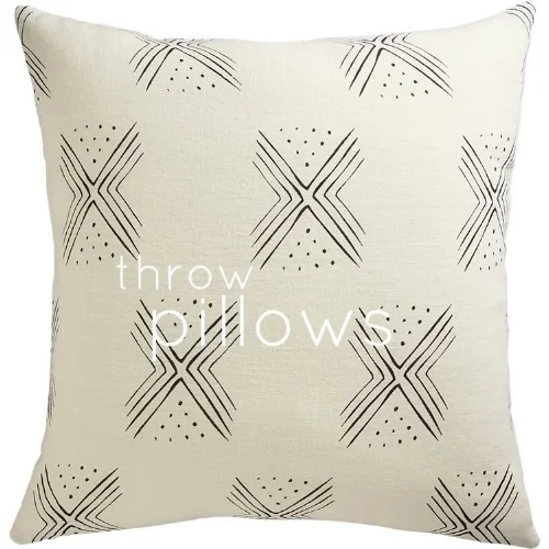 In the market for: throw pillows