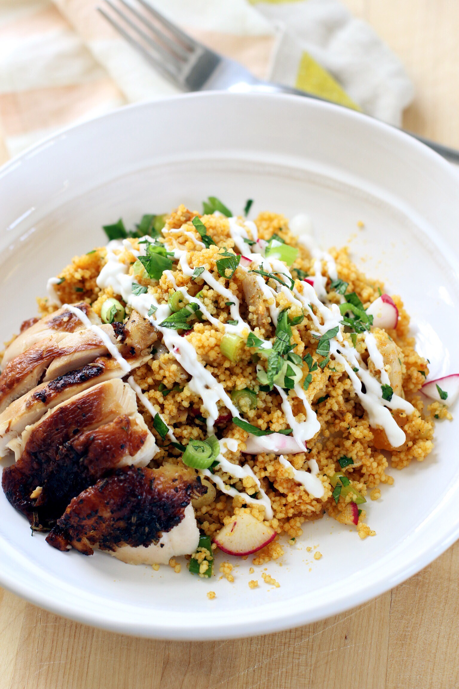 Moroccan couscous with chicken