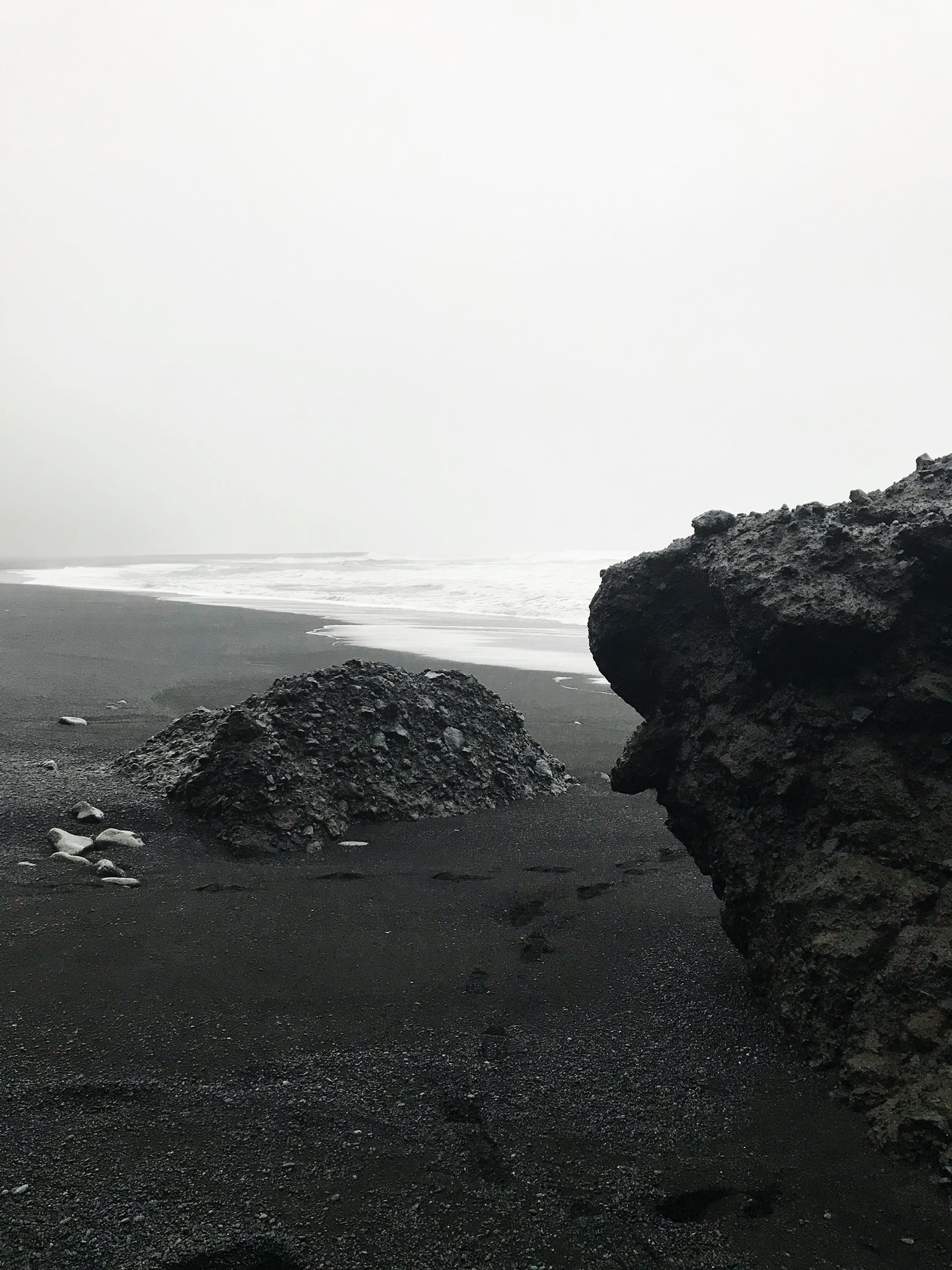 Basalt and black sands in Vik and Reynisfjara