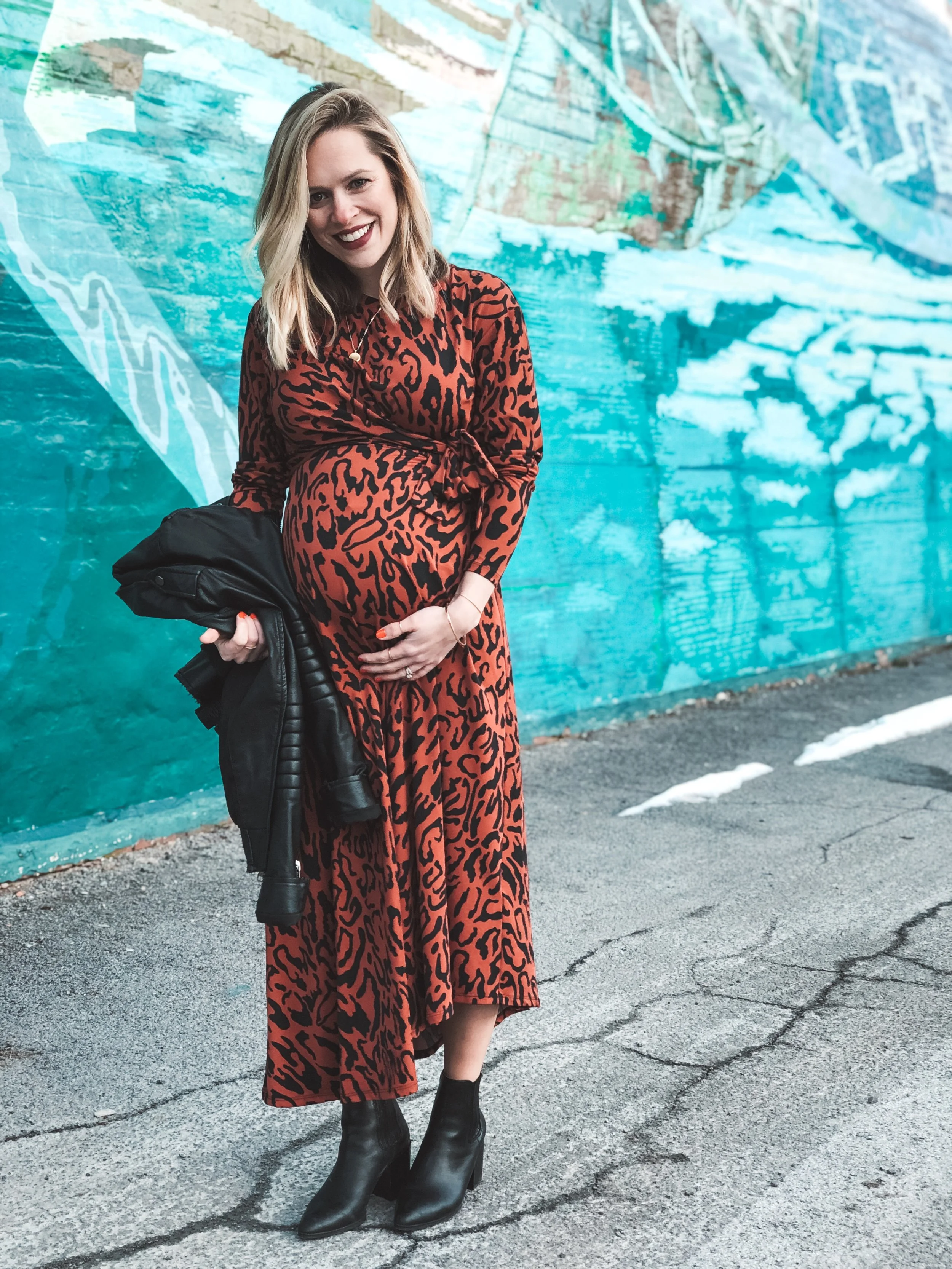 Leopard asymmetrical maxi // what i wore