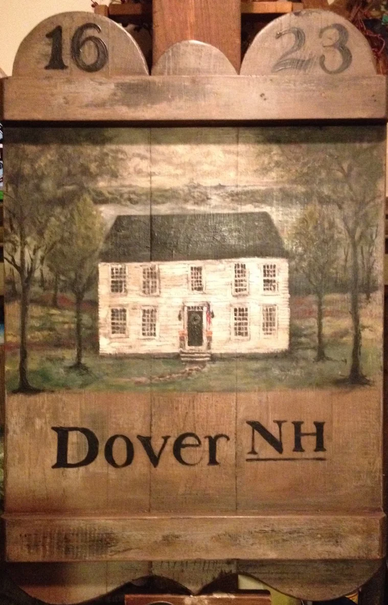 Custom sign for New England home