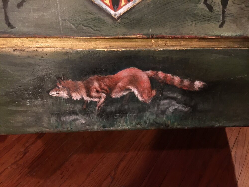 colonial american sign company_custom painted tack chest_hartford hunt club_fox.jpeg