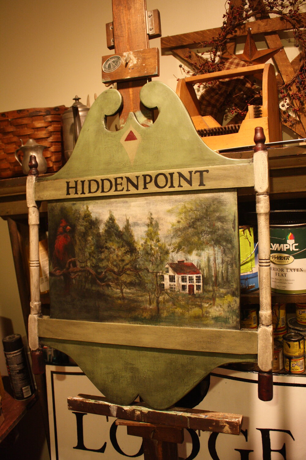 colonial american sign company_hiddenpoint sign on easel.jpeg