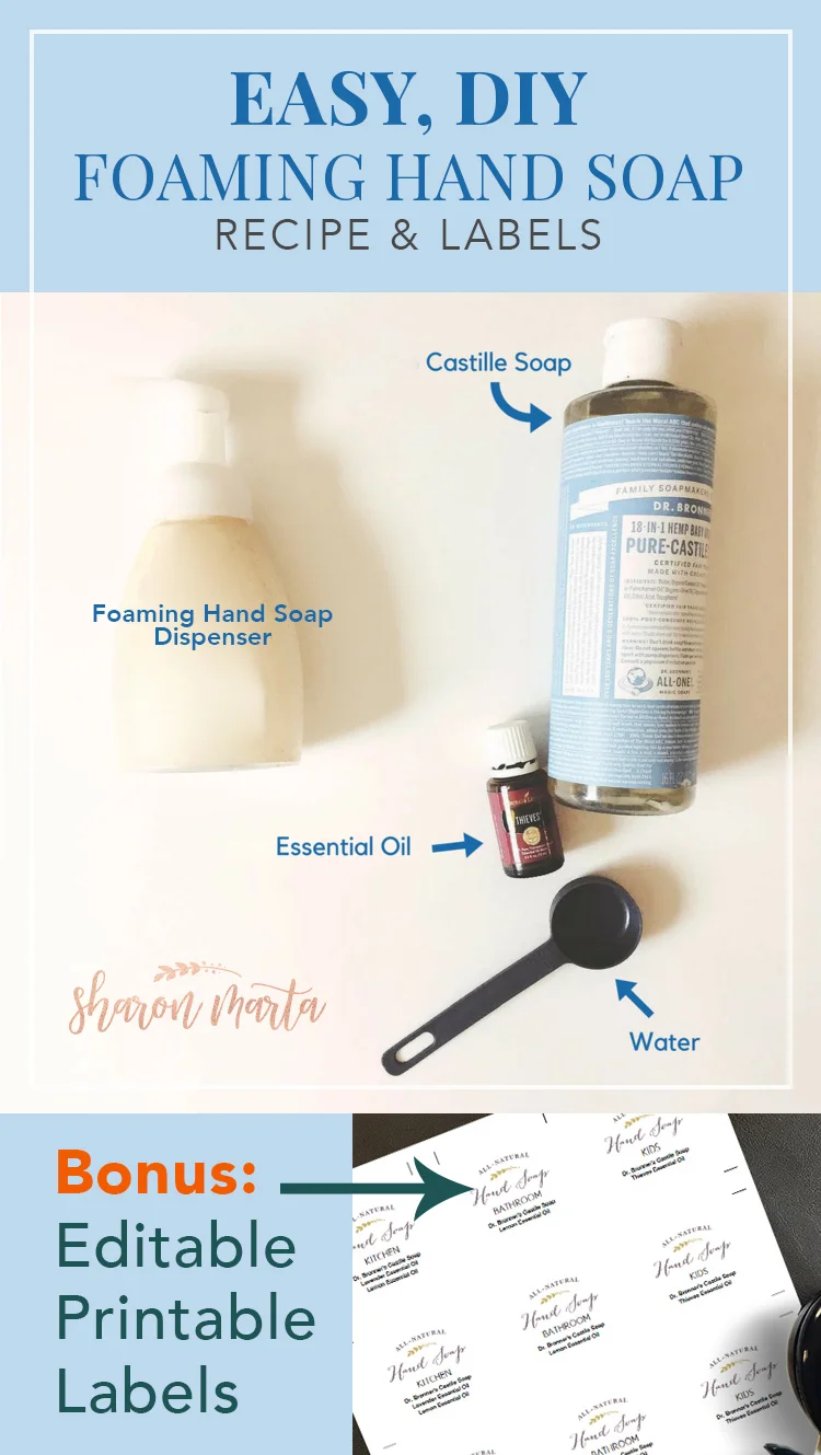 Easy Diy Foaming Hand Soap Recipe Sharon Marta Creative