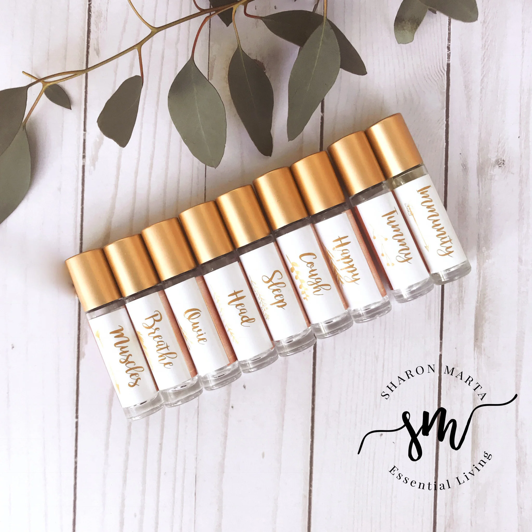 gold printable labels