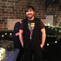 Sean wearing a delightfully sparkly waistcoat. Not sure Shari is sold on it though...