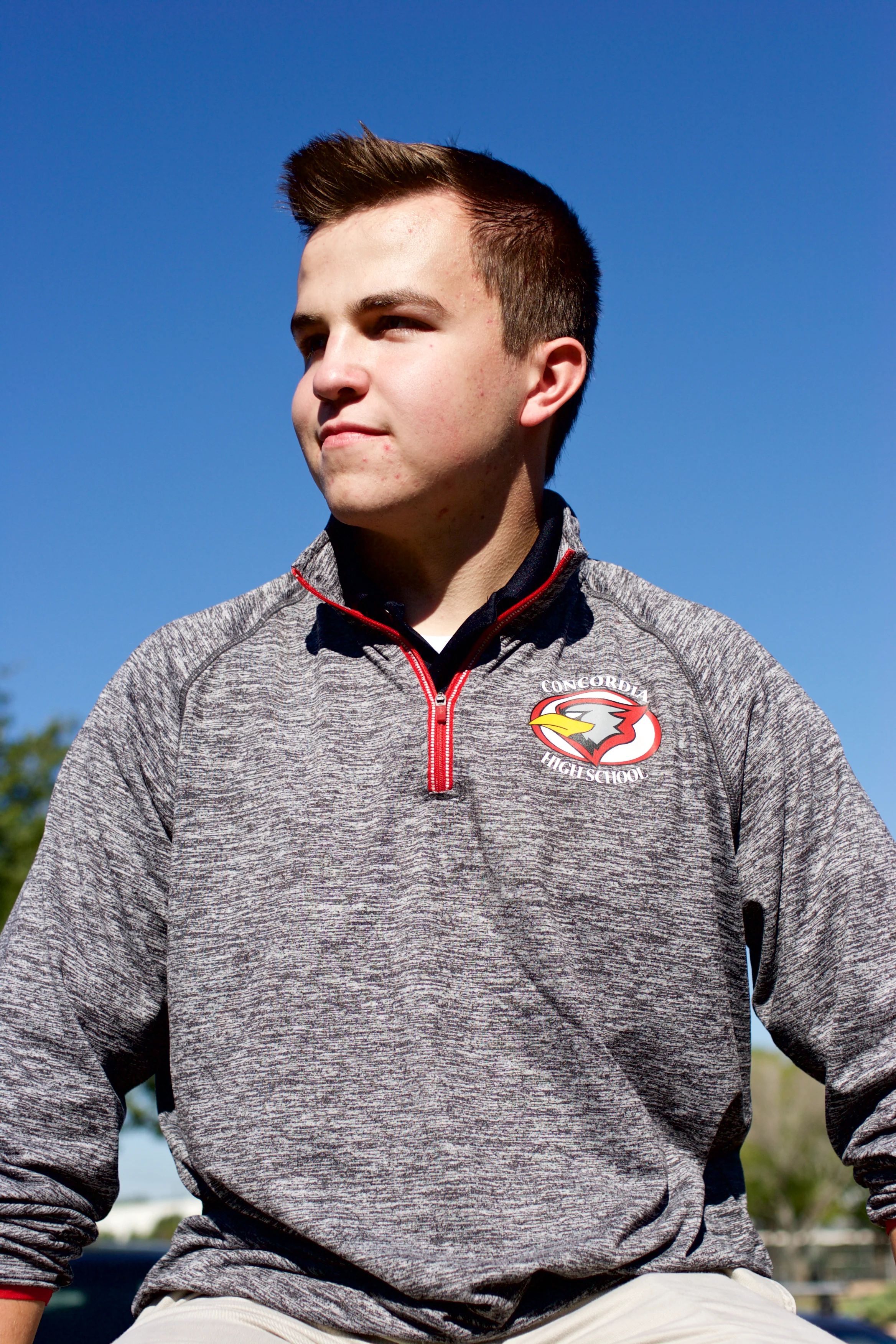 CHS Grey Long Sleeve Pullover
