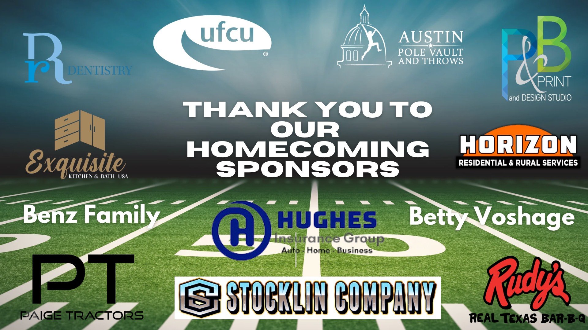 Homecoming Sponsors