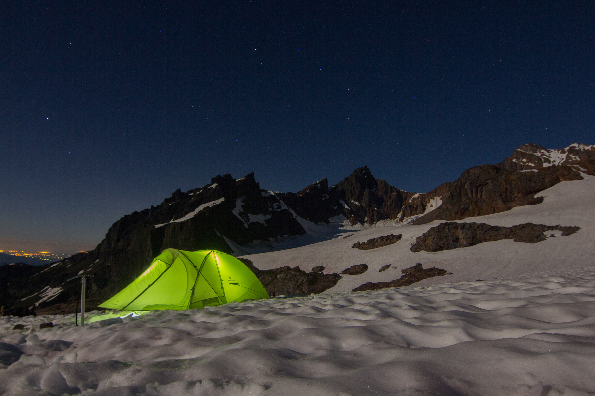 Mt. Baker - Illuminated tent