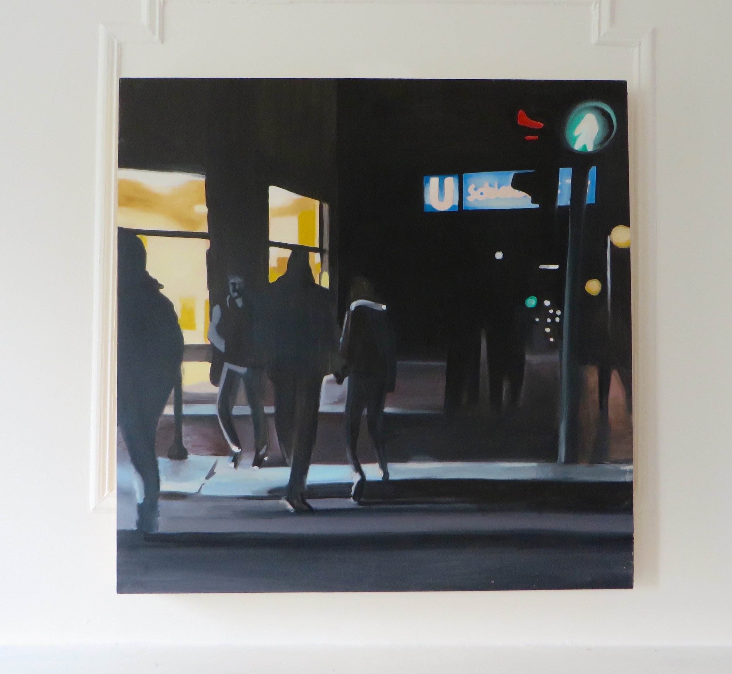   Skalitzer Straße, &nbsp;2016 Oil on panel 36 x 36 inches 91.4 x 91.4 cm 