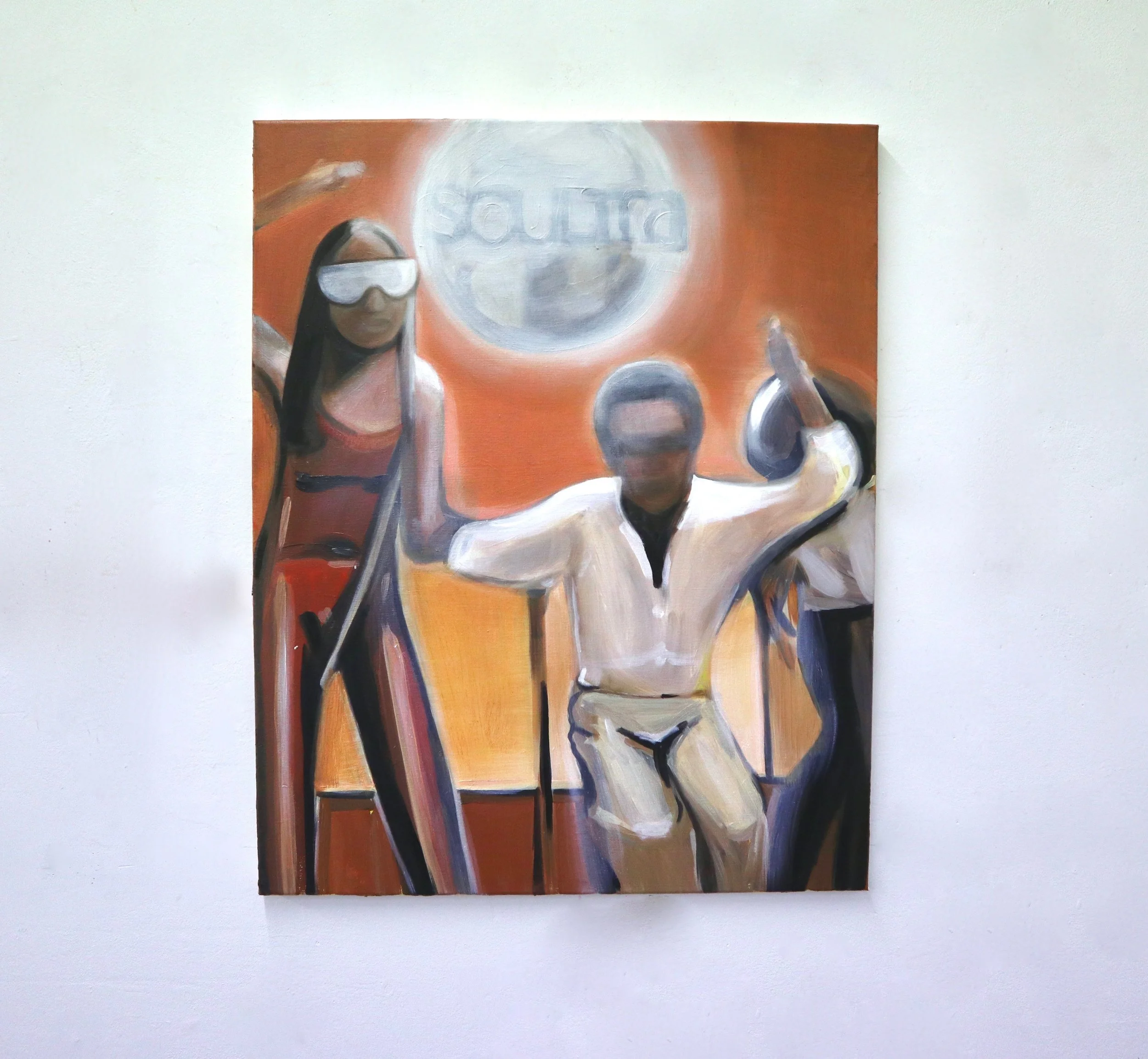 Dancers , 2019 Oil on canvas 24 x 30 inches 61 x 76.2 cm