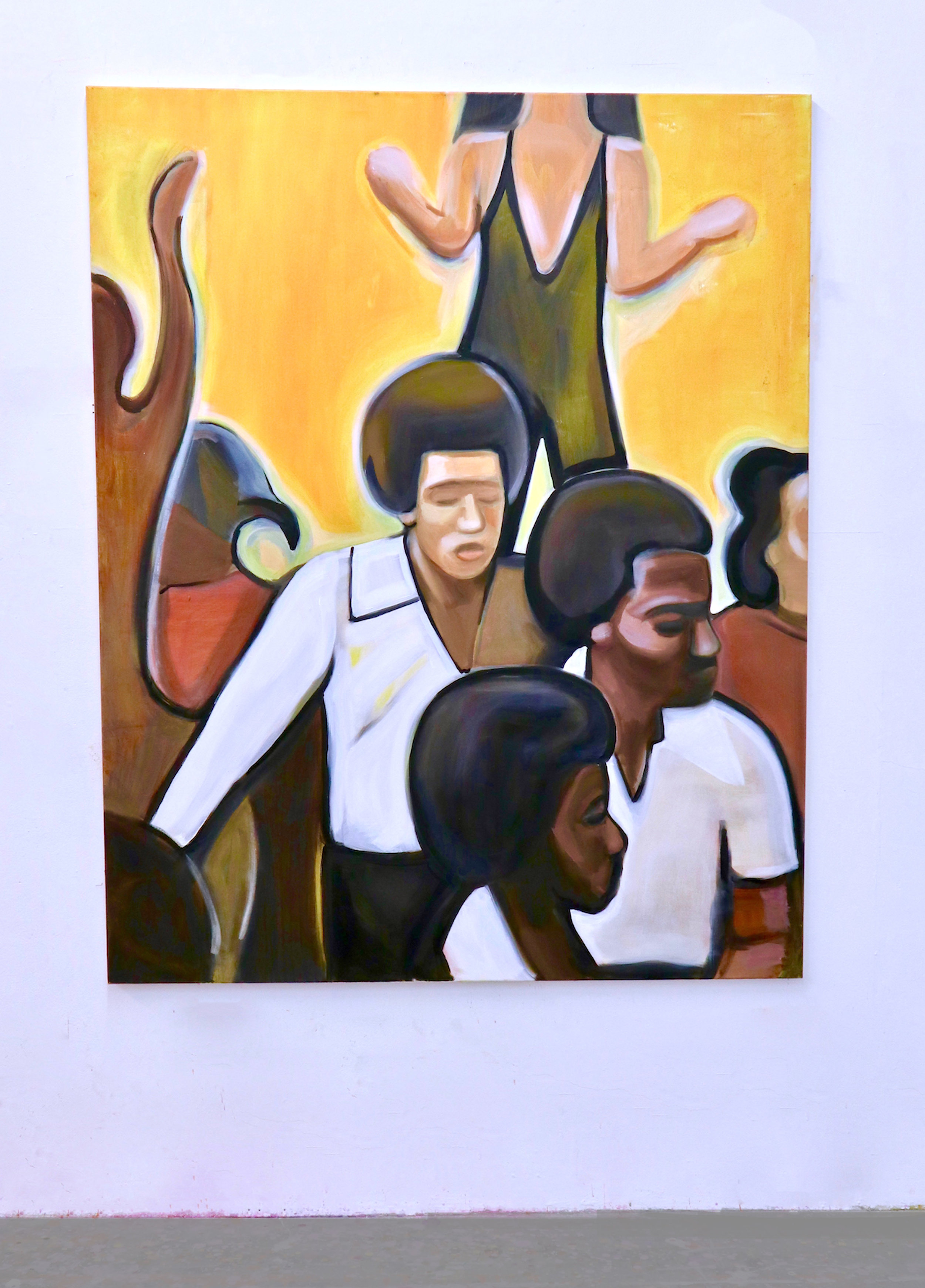   Soul Train (Take that to the bank) , 2019 Oil on canvas 60 x 48  inches 152.4 x 122 cm 