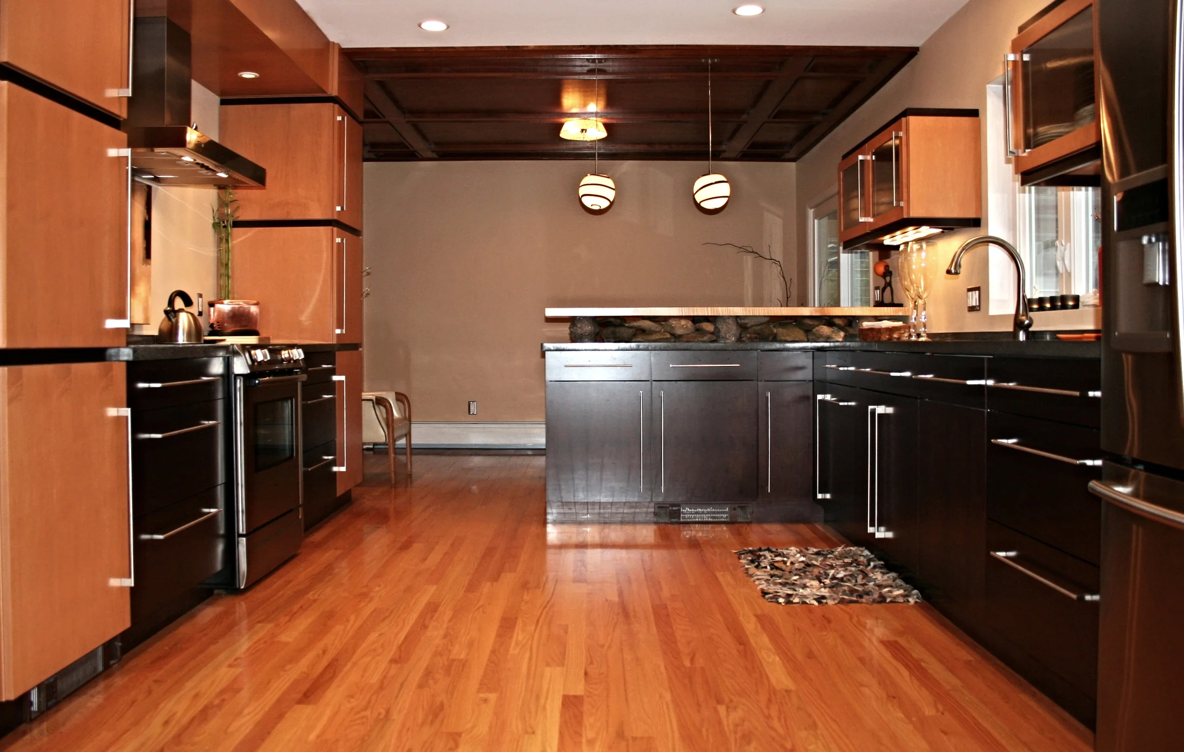 Asian inspired modern kitchen