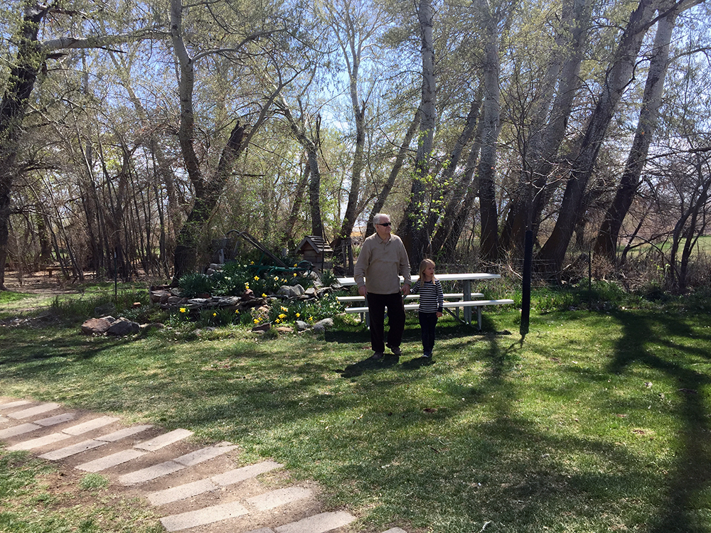 My grandpa and my youngest sister are best buds. It's the sweetest thing I've ever seen.&nbsp;