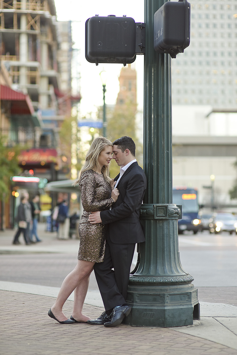 Houston Market Square Engagement