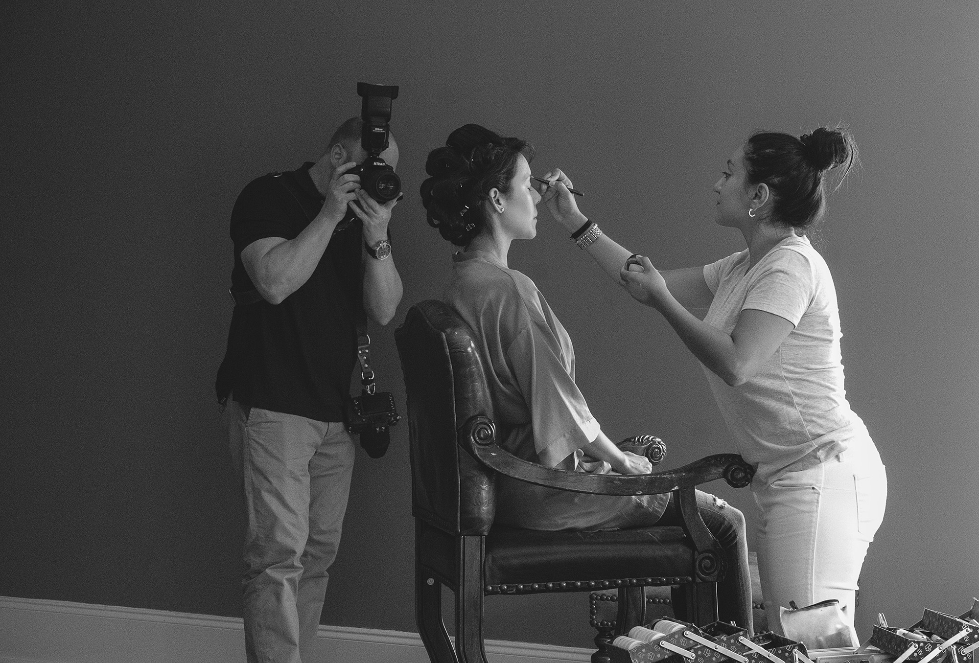  Behind the scenes of me getting Marlene Gallegos working her magic. 