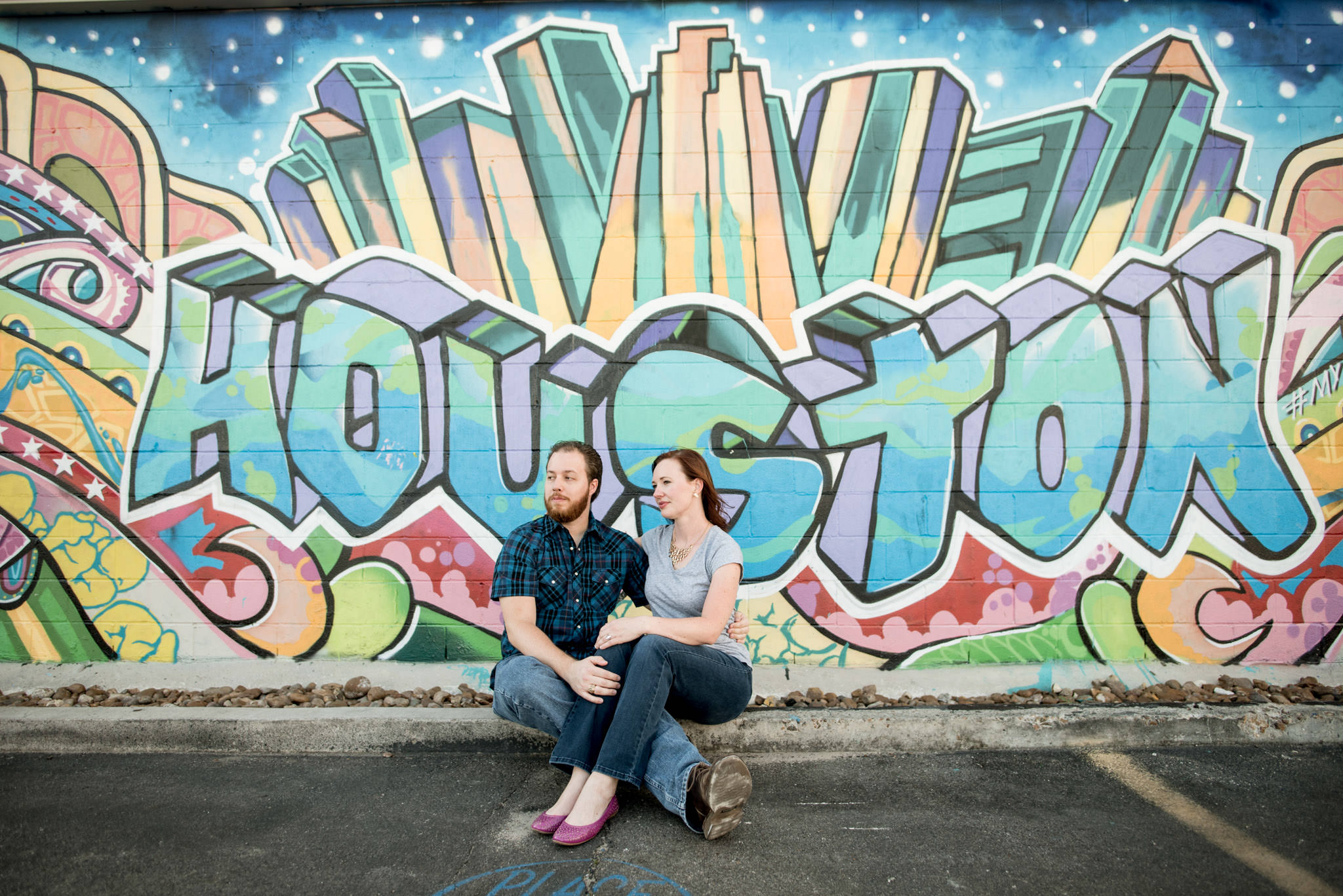 Houston-graffiti-wall-colorful-engagement-session-photography