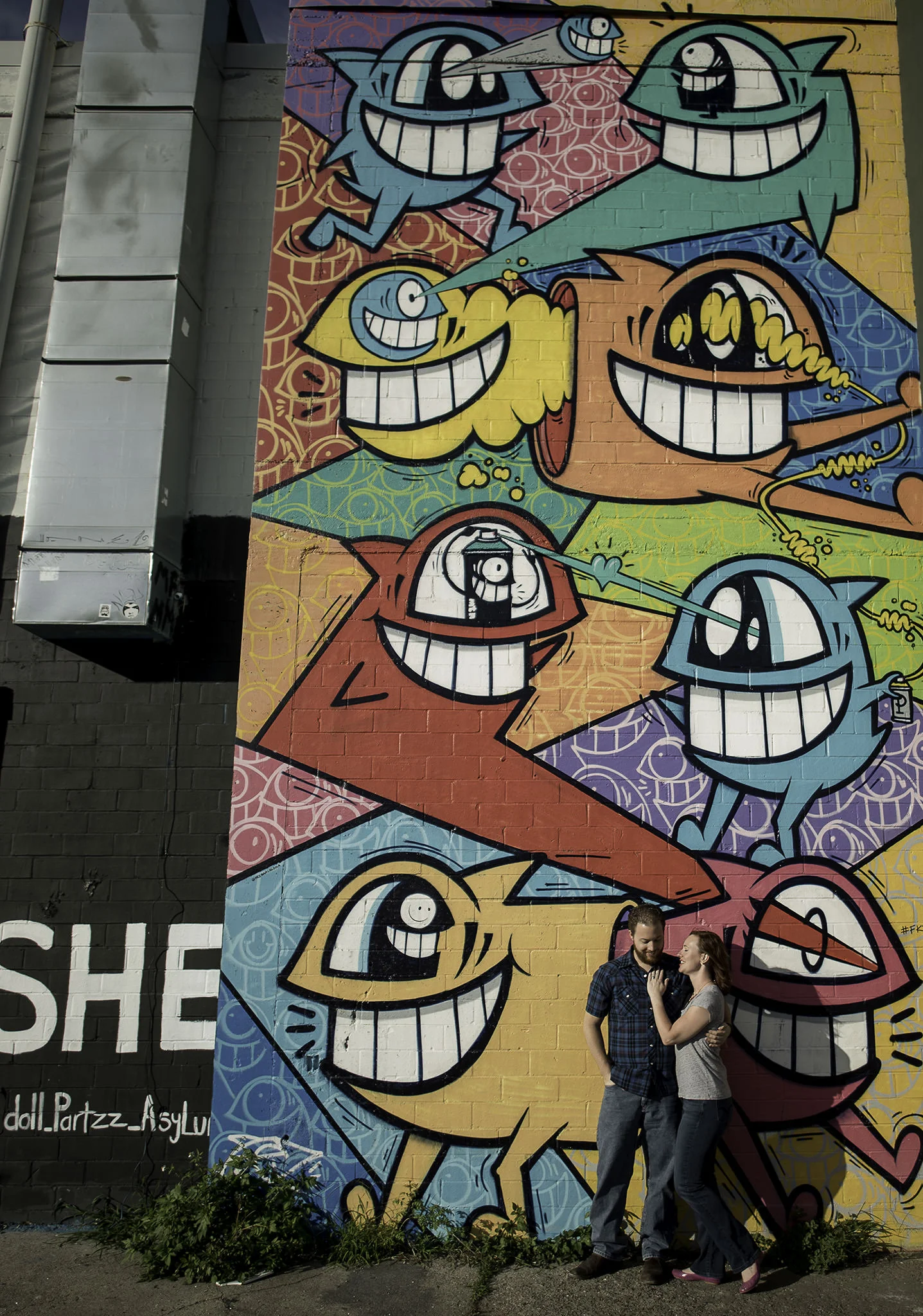 Houston-graffiti-wall-colorful-engagement-session-photography