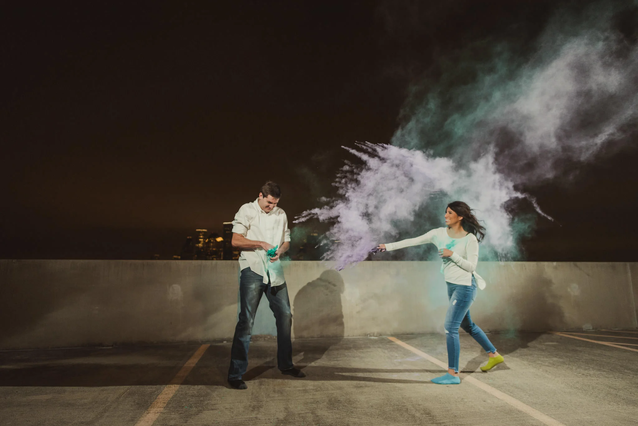 Houston-holi-powder-color-engagement-fun-fight-night