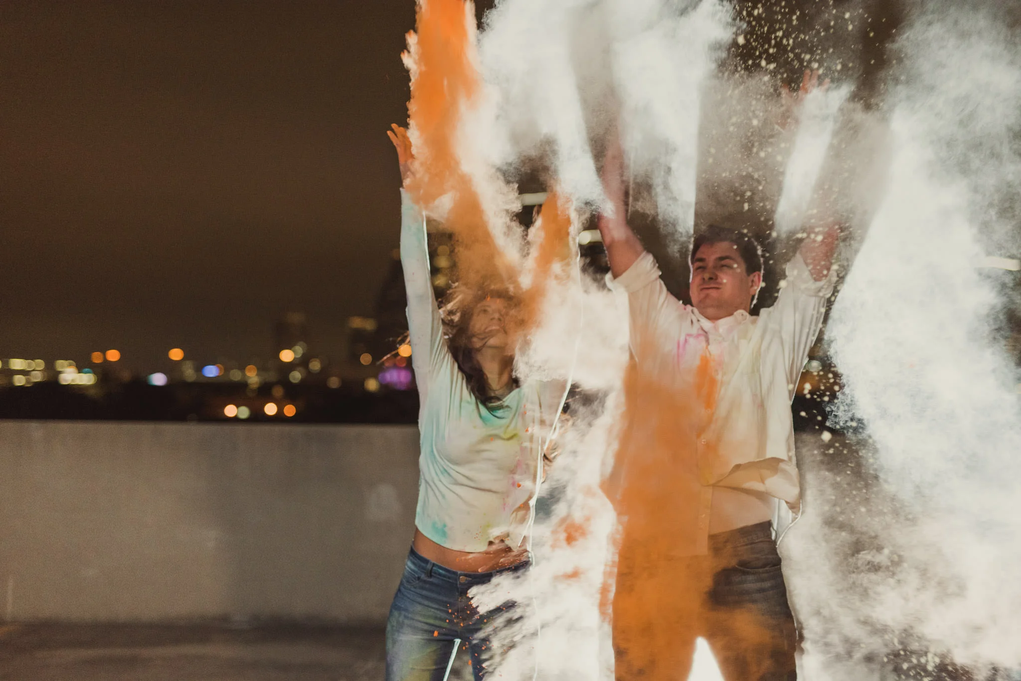 Houston-holi-powder-color-engagement-fun-fight-night