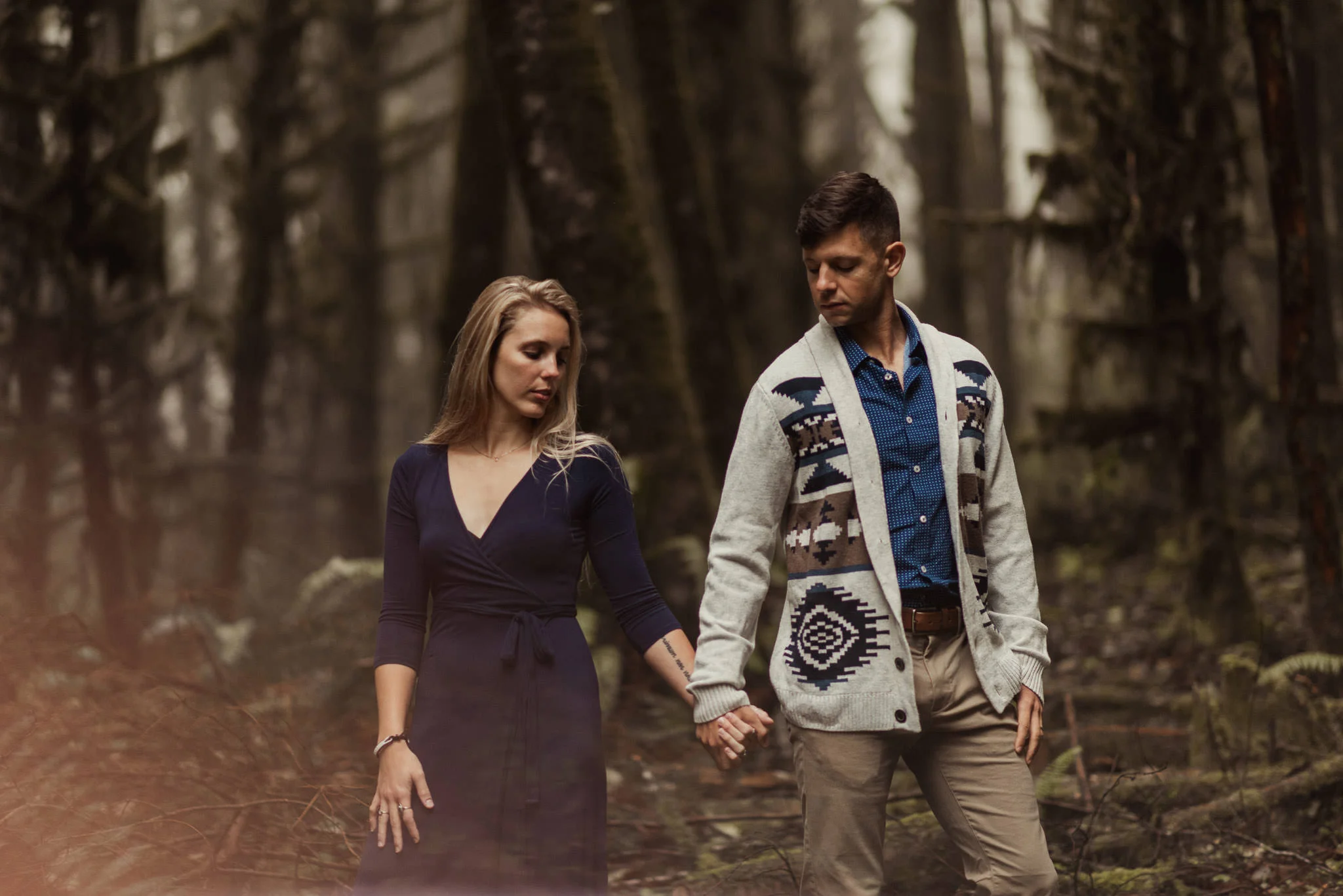 oregon-coast-woods-ecola-park-forest-adventure-engagement