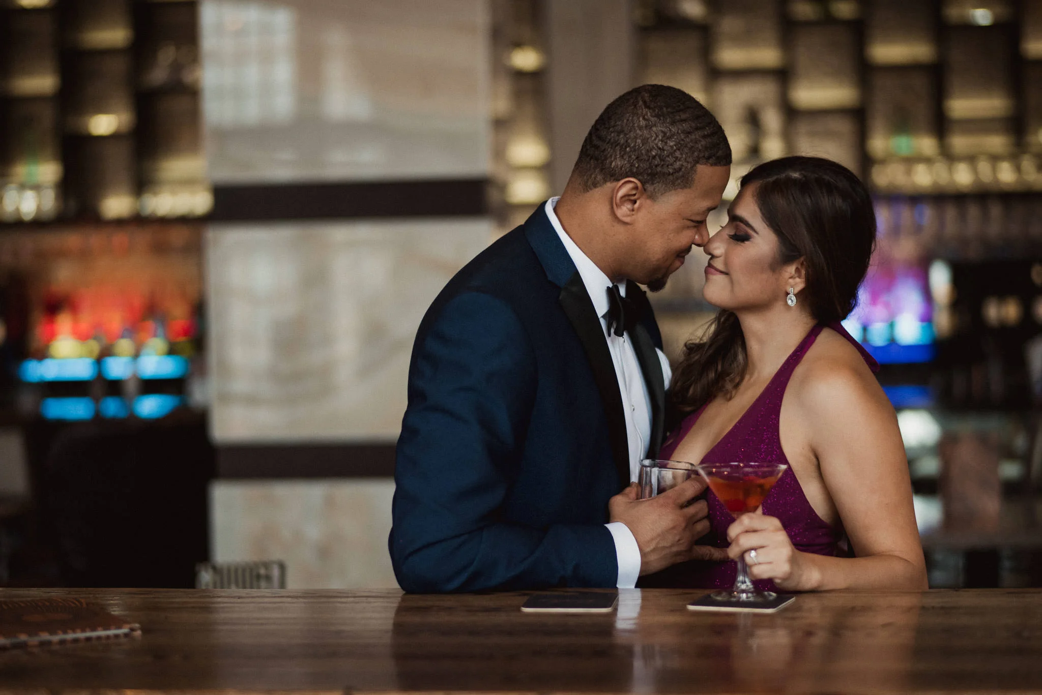 lawless-swanky-classy-iconic-bar-houston-black-tie-engagement-photographer-alcohol-cocktails-drinks-lifestyle