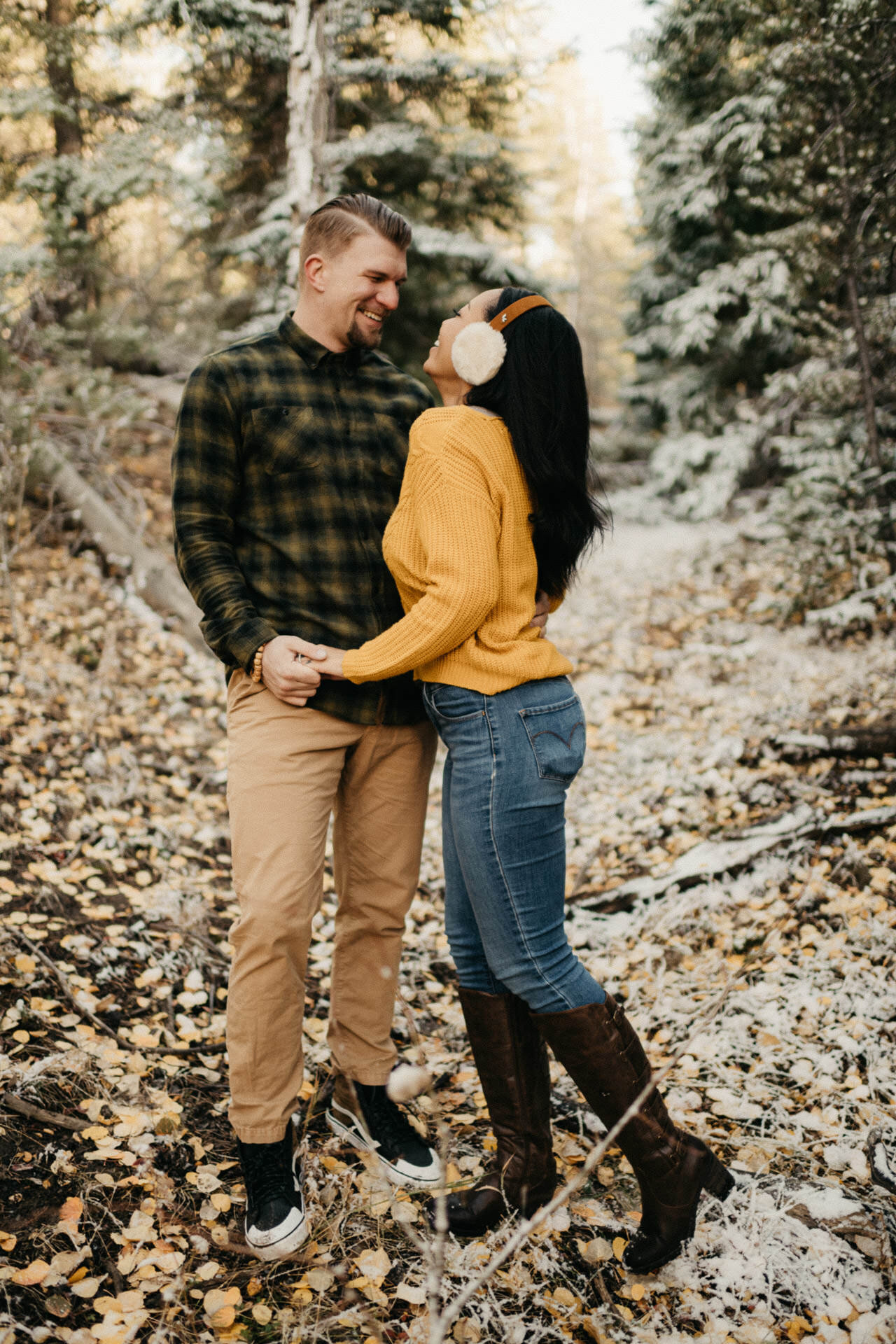 kelsey-rob-snowy-fall-leaves-evergreen-colorado-engagement-session-9.jpg