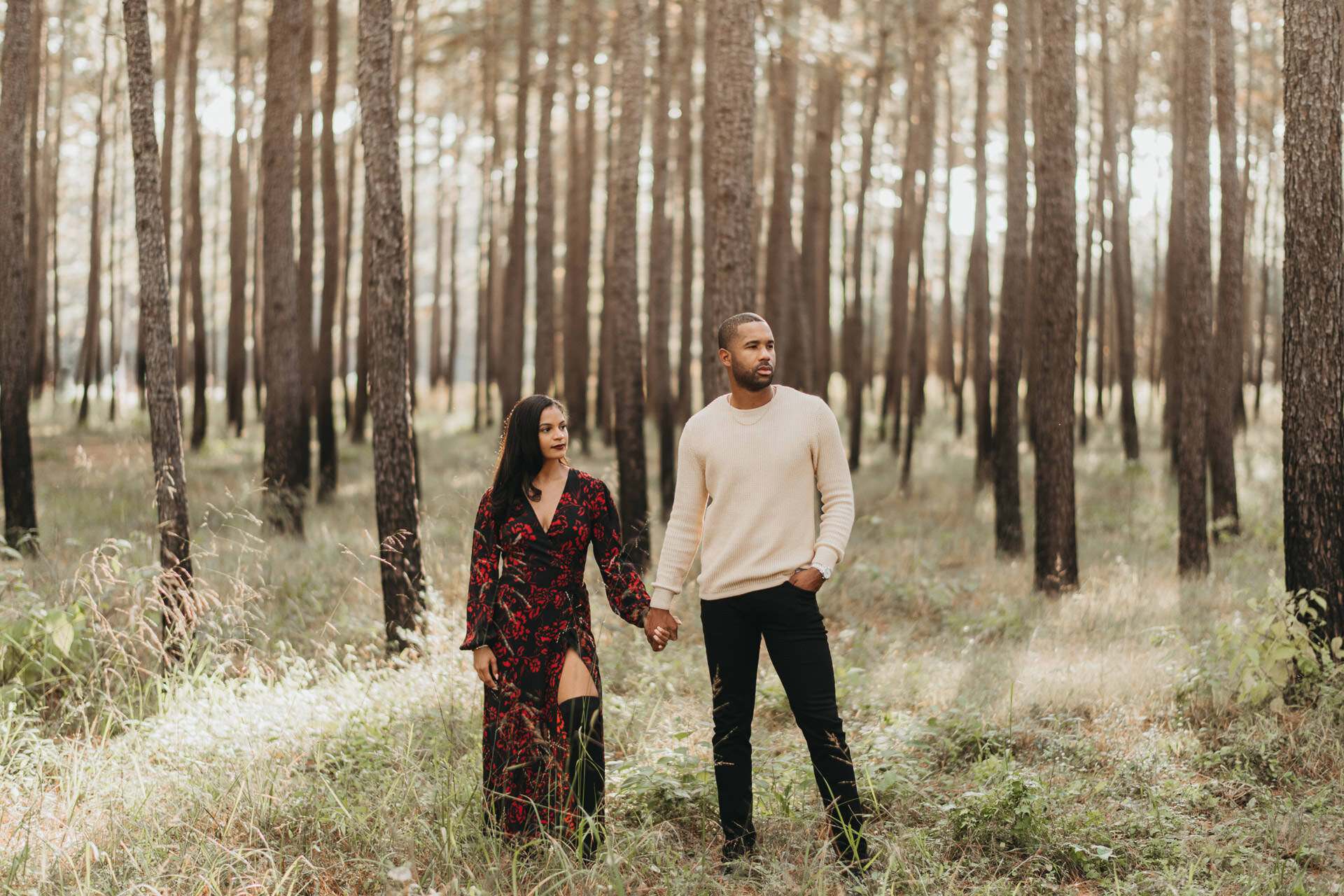 woodsy-couples-engagement-session-houston-texas-photographer