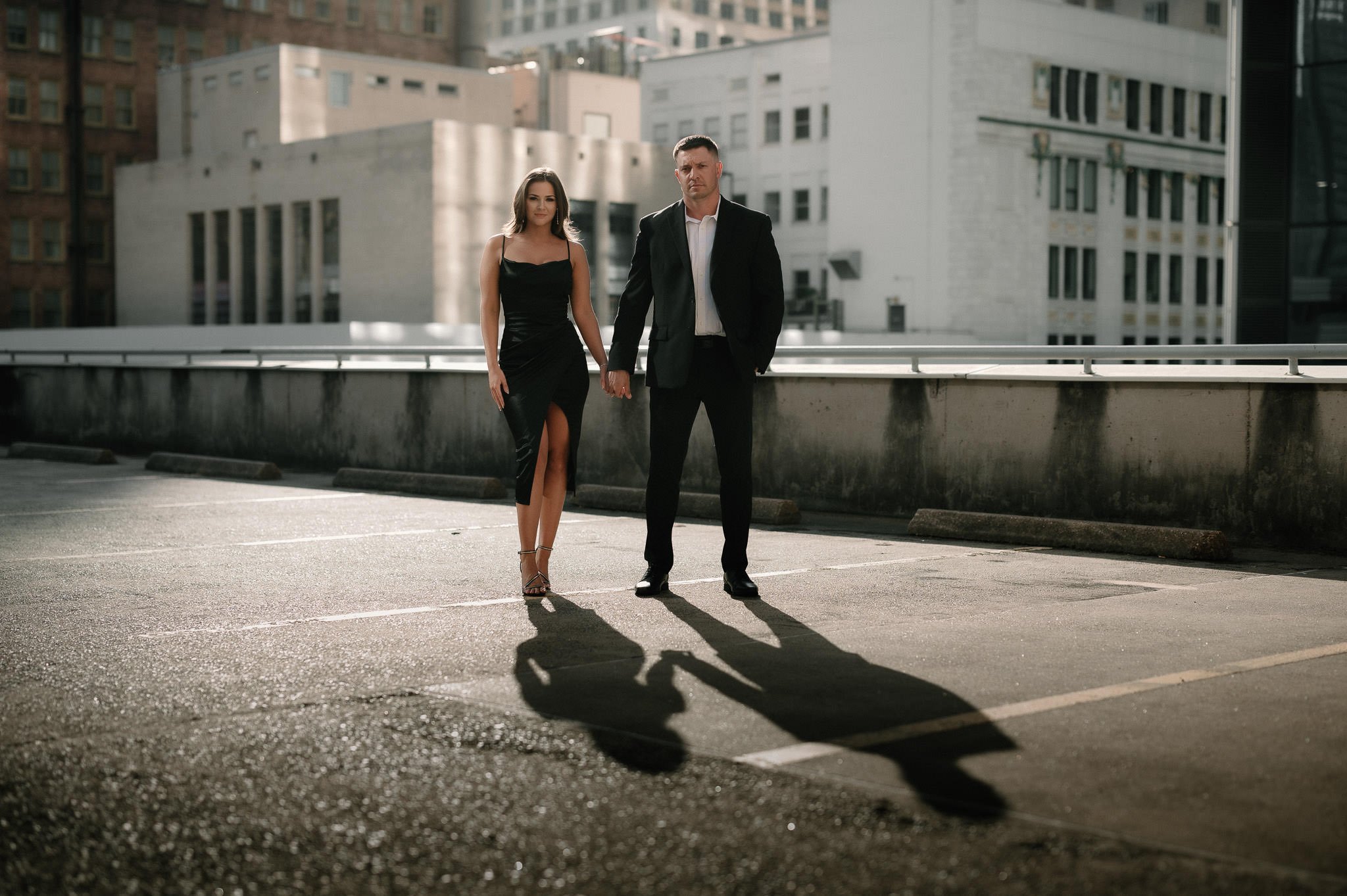 modern-classy-black-tie-houston-rooftop-engagement-session-photography