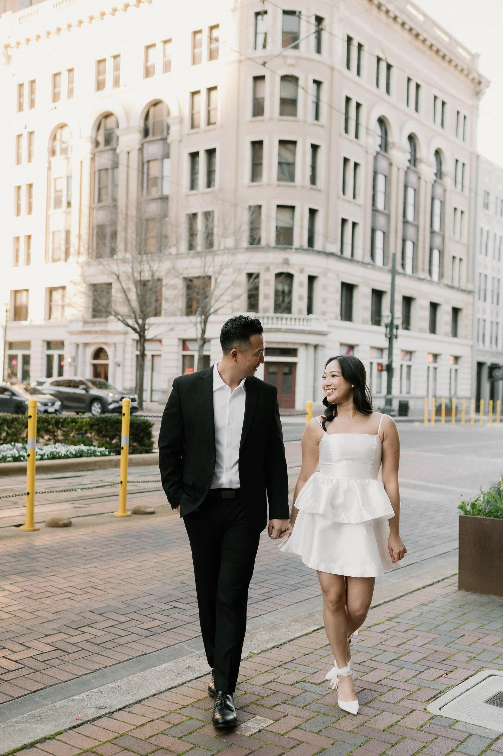 Classy Downtown Houston Engagement Session