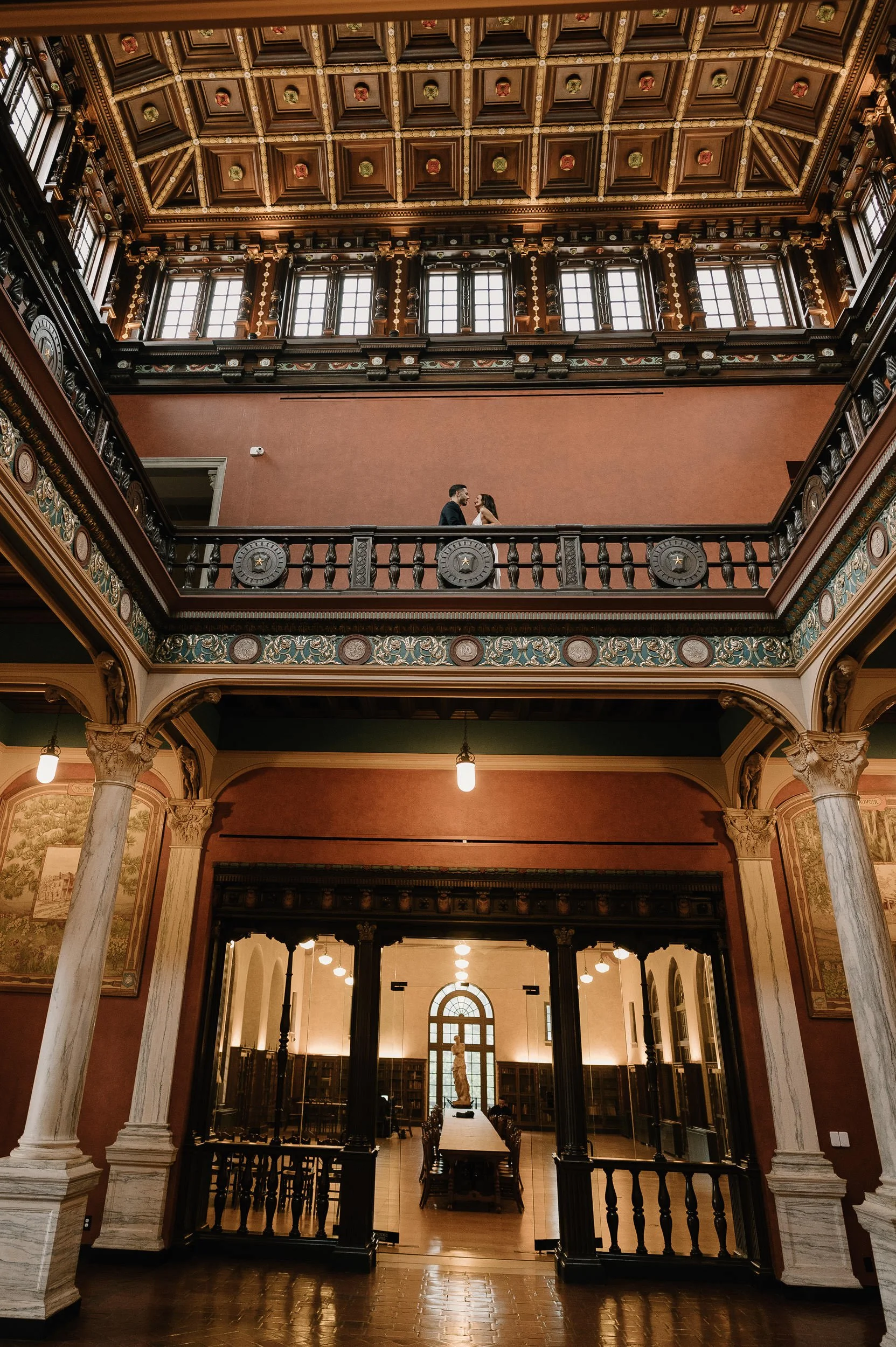 Houston-historic-julia-ideson-library-classy-engagement-session-photography