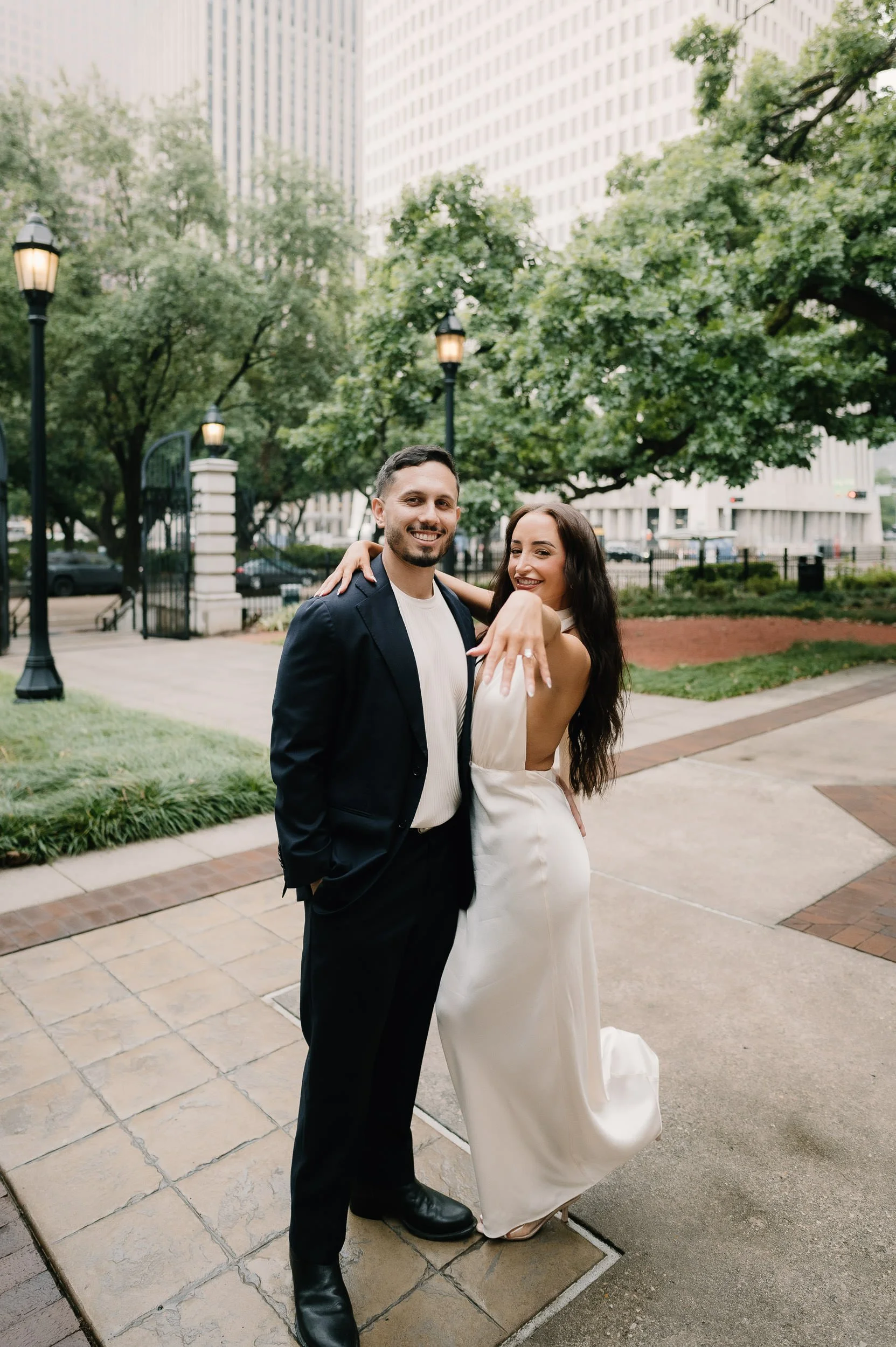 Houston-historic-julia-ideson-library-classy-engagement-session-photography