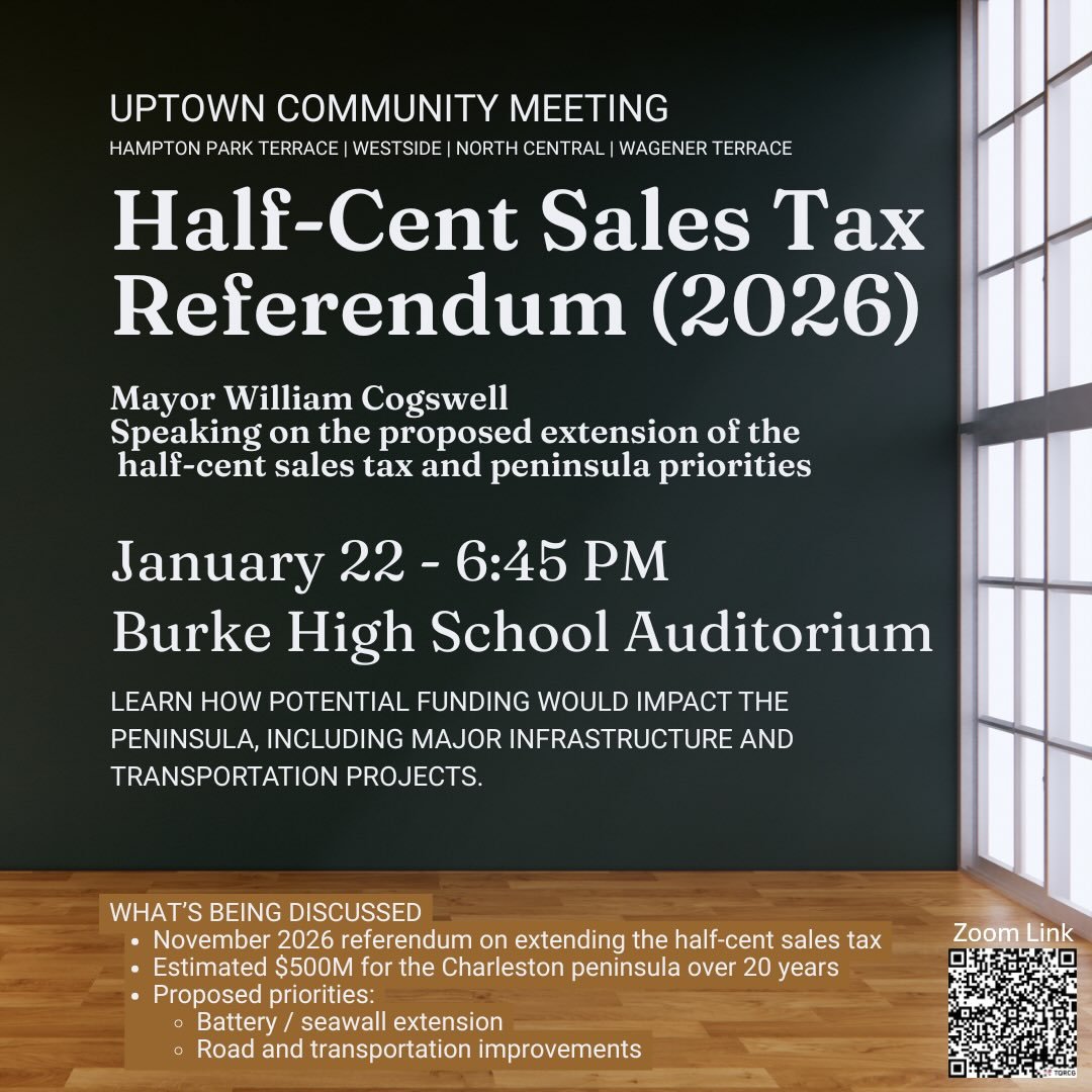 What is the TST?
First approved by voters in 2004, the TST is a &frac12;-cent sales tax that funds transportation priorities like roads, safety improvements, greenbelts, and repairs. In 2026, Charleston voters will decide whether to extend it.

Charl