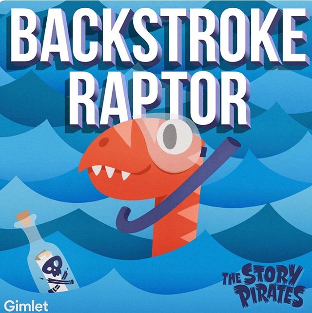 I can&rsquo;t believe there is a new @storypirates album out today!  #backstrokeraptor features 11 tunes adapted from kids stories, written by  certified geniuses @jackpmitchell, @itsellenwinter, @alanschmuckler, @fosterthanaspeedingbullet, @rachelwe