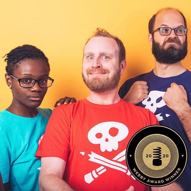 The @storypirates podcast won a Webby for Best Family and Kids Podcast! I am super proud of the huge and talented team that makes the @storypirates podcast every week and extremely grateful to all the kids and families who send us stories and listen!