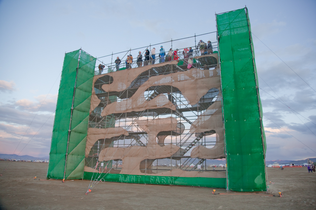 This was a hugely enjoyable collaborative project. Along with Walking Fish Studios, we conceived of, designed and constructed this immense structure, standing 40 feet tall and 56 feet long, installed in the the Black Rock desert in NV for the Burning Man arts festival. The project was funded by the Burning Man organization through one of 30 awarded grants out of over 270 applicants.