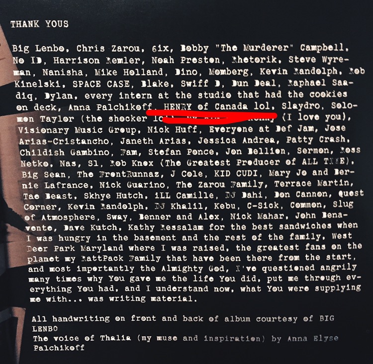 Album booklet in his debut album, "Under Pressure."