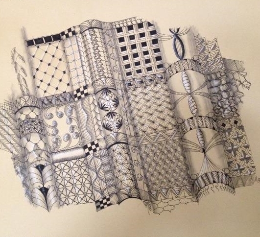 Zentangled wall