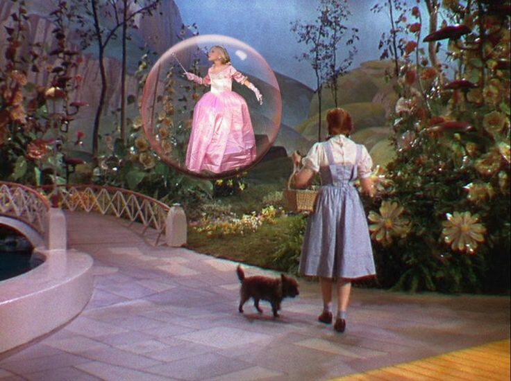 The Wizard of Oz ~ The good witch, the female protagonist - Dorothy, in another world, fantasy, colour, dreams, sepia turned to colour.... Uncanny ingrained inspiration! 