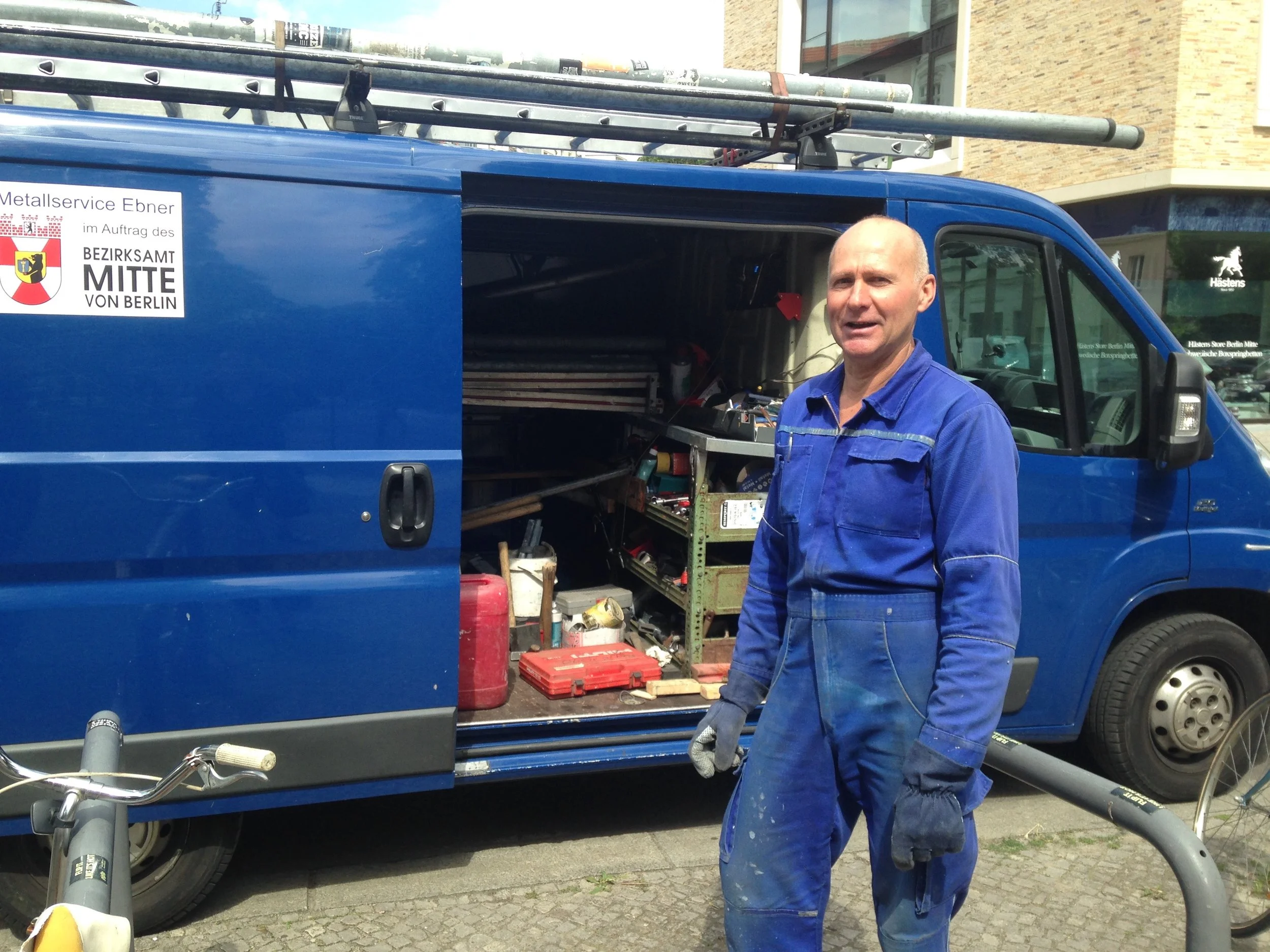 Michael lost his van. Police say it was smuggled across the border. He watches TV to look for it.