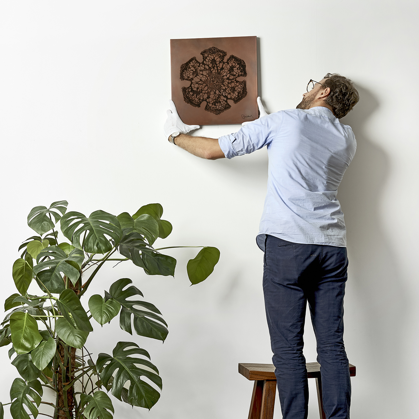 The Mendel Project Francois Hurtaud Design Frame Liquid Metal Copper Pine Tree